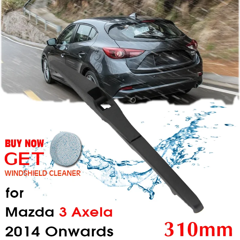 

Car Wiper blade Rear Back Window Windscreen Windshield Wipers For Mazda3 Axela Hatchback 310mm 2014 Onwards Auto Accessories