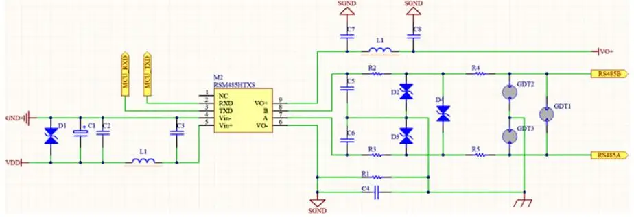 Taidacent 5V 3.3V RS485 Isolation RS232 Serial Adapter Board UART TTL to RS485 Isolated Converter Module