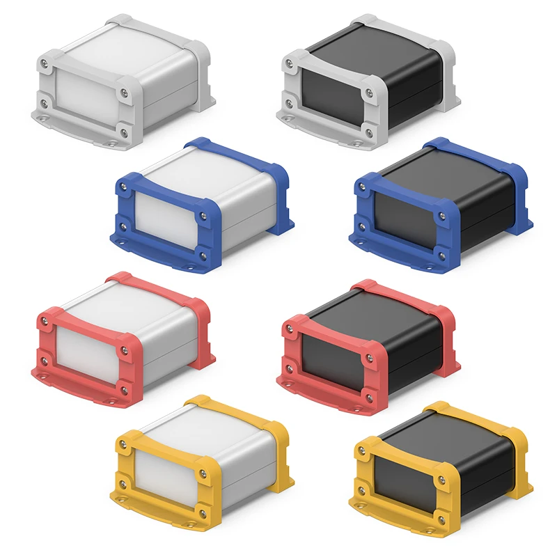 80W40H Wall-Mount Aluminum Material Box Cutting Design PCB Board Custom Project Instrument Junction Custom Electronic Enclosure - Image 6