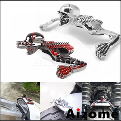 Steel Skeleton Ornament Skull Statue Decorative For Harley Dyna Sportster Softail Custom Chopper Bobber Motorcycle Accessories