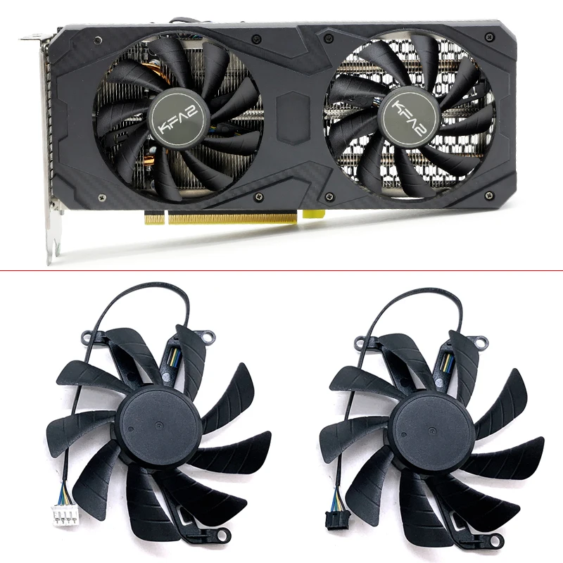 Ventilador de refrigeração para reparação gráfica, FY09015M12LPA, 85mm, 4PIN, KFA2, RTX3060, GPU, GeForce, RTX 3060, TI, 1 clique OC, LHR