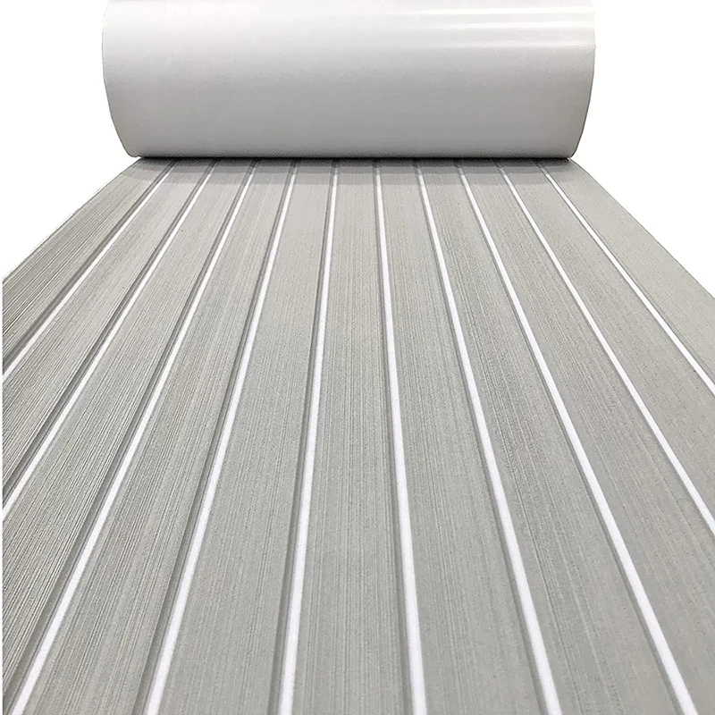 2400*450mm EVA Foam Boat Decking Sheet mat Anti-Skid Faux Teak Yacht Marine Flooring pad Accessories Self-Adhesive Vehicle pad