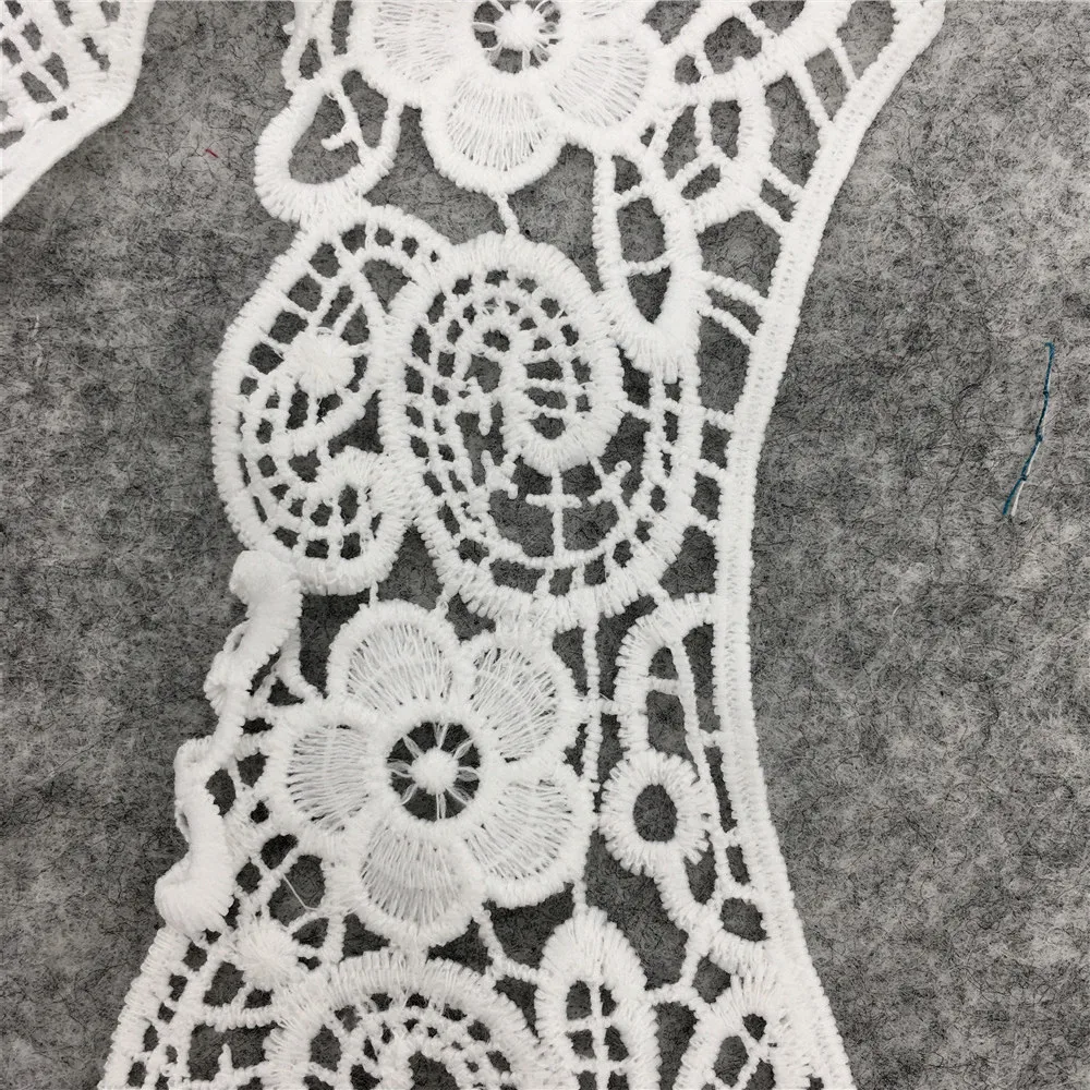 New lace Collar craft Embroidered Fabric Flower Lace Sewing Applique Lace Neckline DIY Clothing Accessory 1pcs sell YL1108