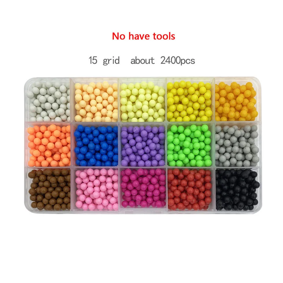 5MM Hama Beads Puzzle Perlen beads DIY Magic Water Spray Beads Set Ball Games 3D Handmade Toys for girls Children