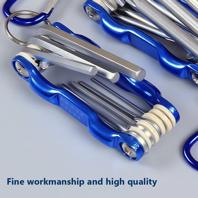 Portable Folding Hexagonal Wrench Set Metric Metal Chave Torx Allen Key Hex Screwdriver Wrenches Hand Llave Hexagon Spanner Tool