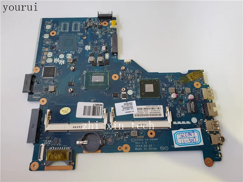 yourui ZS050 LA-A999P 759873-001 Mainboard For HP 15-r Laptop motherboard with i3-3217u CPU Test ok