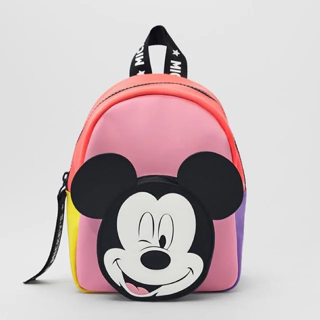 New Cute Disney children's bag Mickey Mouse children's Bacpack Autumn Mickey Minnie Mouse pattern backpack Kids Christmas Gifts