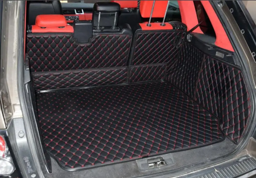 Leather Car Trunk Mat Cargo Liner for Range Rover Sport L320 2005 2006 2007 2008 2009 2010 2011 2012 2013 Accessories