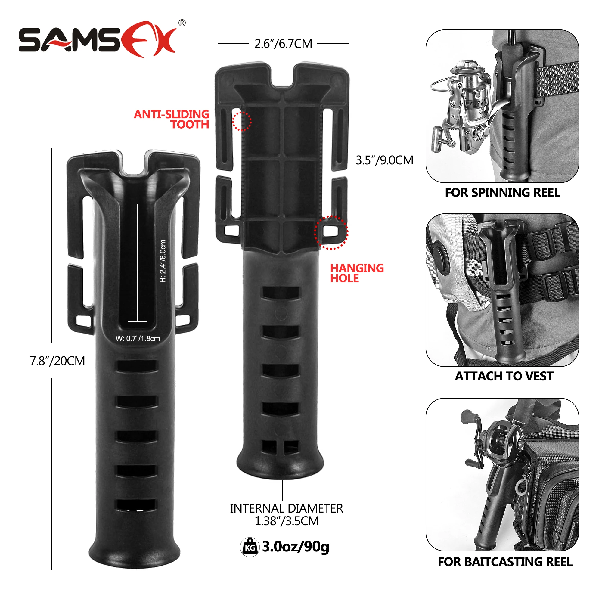 SAMSFX Fishing Wader Belt Wading เข็มขัดสำหรับ Kayak อุปกรณ์ตกปลาต่อสู้เข็มขัด Wader สายรัดแหวน D และ Hook เหมาะกับเอวเข็มขัด