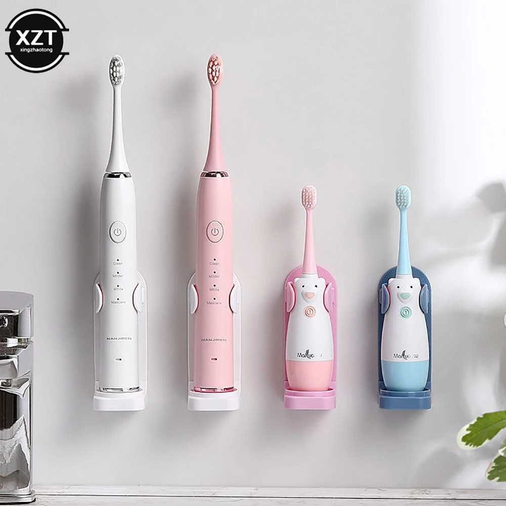 Traceless Wall Mount Electric Toothbrush Holder Elastic Hold Protect Toothbrush Handle Keep Dry Stop Mildew Toothbrush Holder