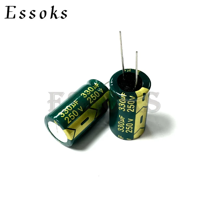 2pcs Electrolytic Capacitor 250V330UF 250V 330UF 18X30 mm High Frequency Low ESR Aluminum Capacitors