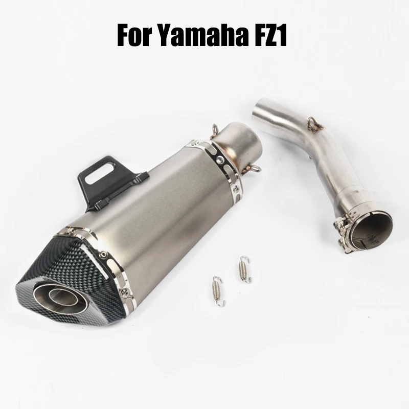 

For Yamaha FZ1 Motorcycle Exhuast Muffler End Pipe DB Killer Silencer 51mm Slip On Connecting Mid Pipe Modified Middle Link Tube