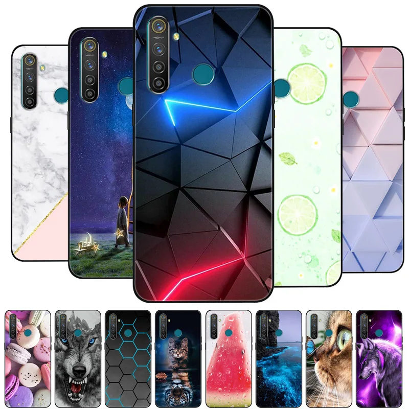 For Oppo Realme 5 Pro Case Silicon Back Cover Phone Case for Oppo Realme 5i 5S 5 Pro Cases Realme5 Pro 5i 5S Soft bumper coque