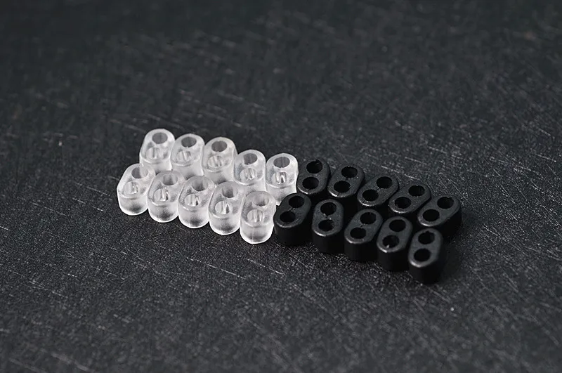 Earphone cable splitter silicon slide wire special double hole 3.0mm
