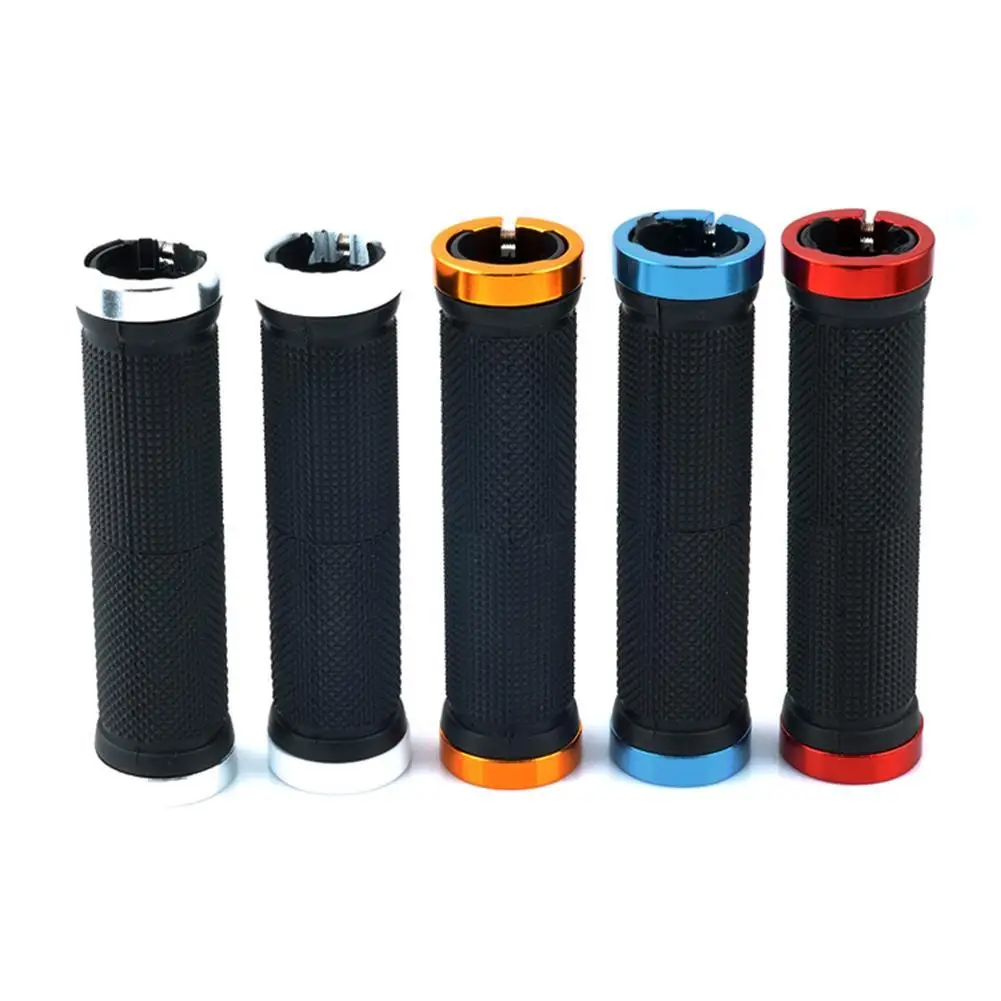 1 Pair Bicycle Double Lock Cycling Handle Bar Hand Cover Anti-slip Bicycle Handlebar Grip Bike Accessories