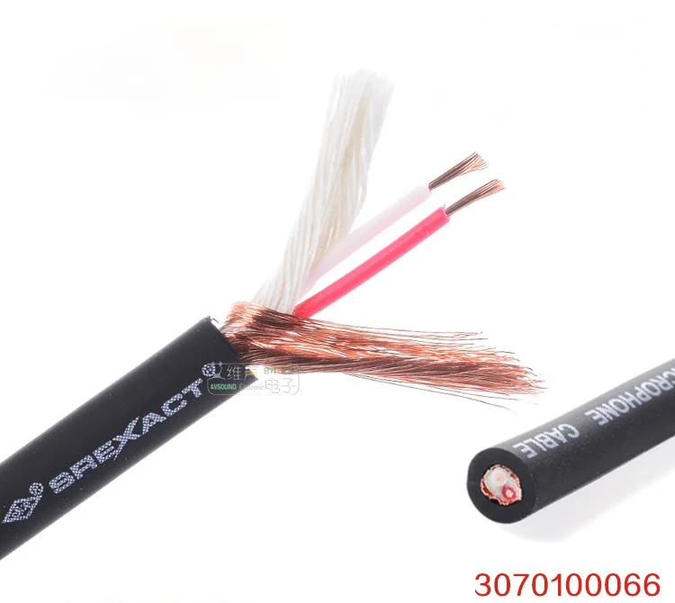 1 meter Taiwan SREXACT double-wrapped 3-core  microphone double-wound shielded audio signal line 3070100066