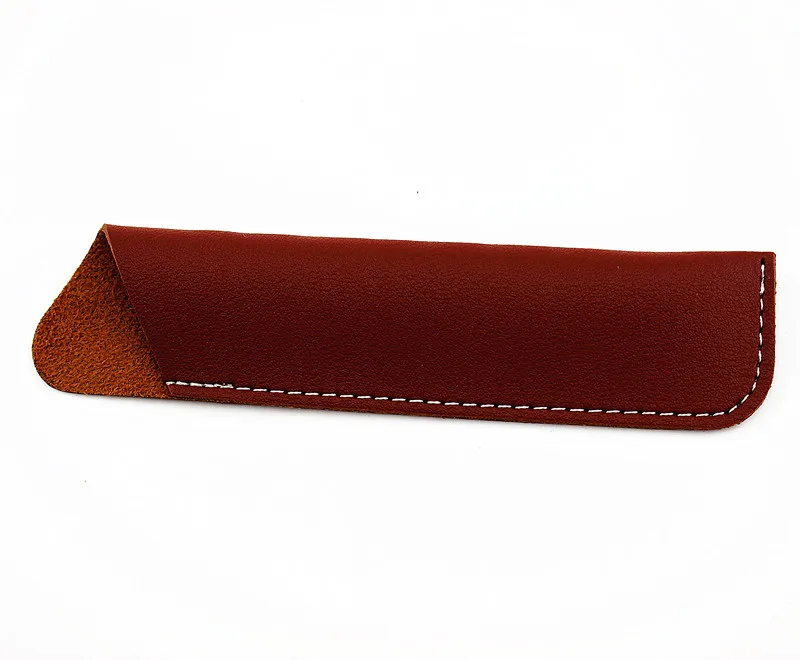 Handmade Leather Pencil Bag, Fountain Pen Case Holder, Vintage Retro Style Accessories For Travel Pen Bag