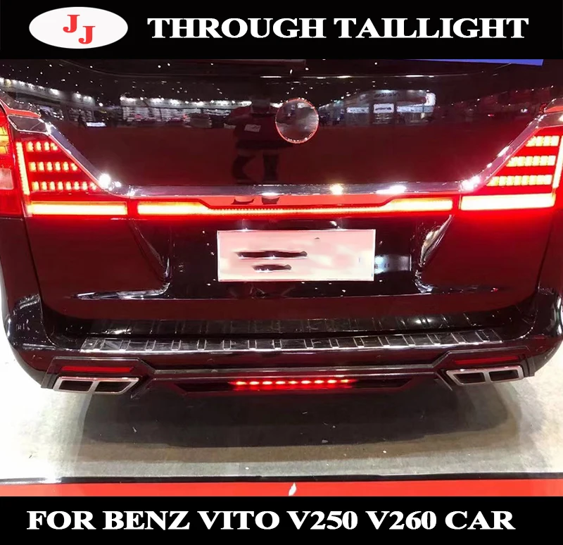 

For Benz Vito V250 V260 2015+ Led Through tail light width light Through trunk rear lamp LED turn signal Light new streamer