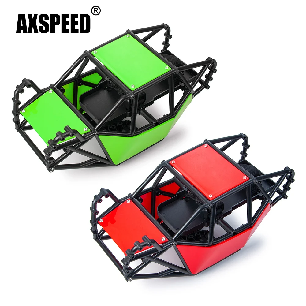 AXSPEED Nylon Roll Cage Body Shell Frame Chassis for Axial SCX10 & SCX10 II 90046 1/10 RC Rock Crawler Car Model Accessories