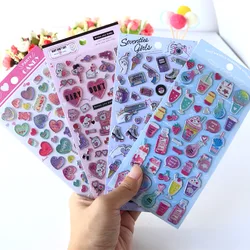 Laser Love Sweet Candy  Cartoon Decorative Stationery Stickers Scrapbooking DIY Diary Album Stick Label