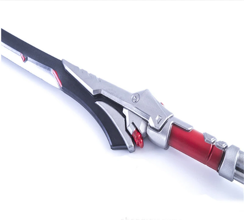 OW Overwatch Cosplay Genji złe duchy gry Prop miecz ostrze noża do odgrywania ról Shimada Genji Katana Pu broń Model zabawkowy