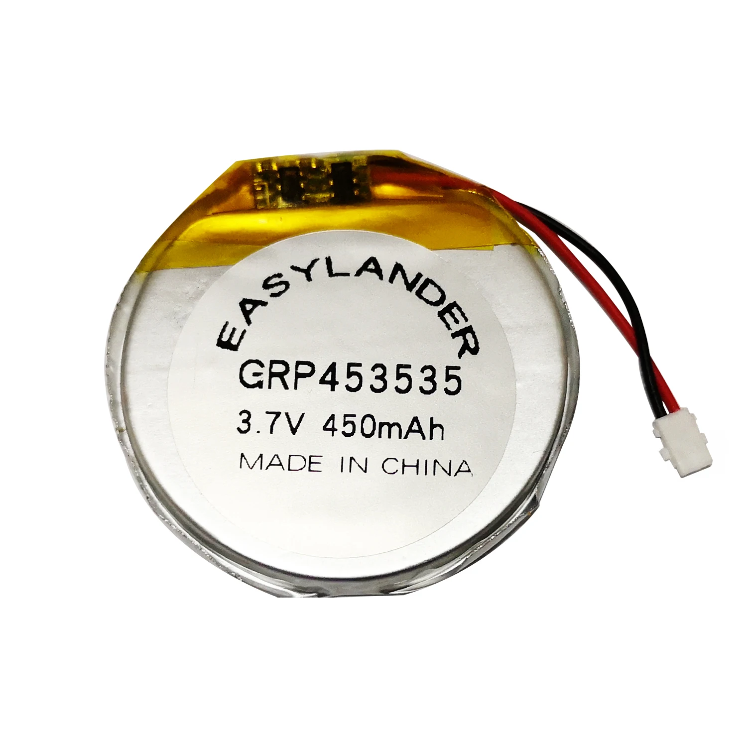 

replace GRP453535 3.85V 450mAh Rechargeable li Polymer Round battery For Smart watch