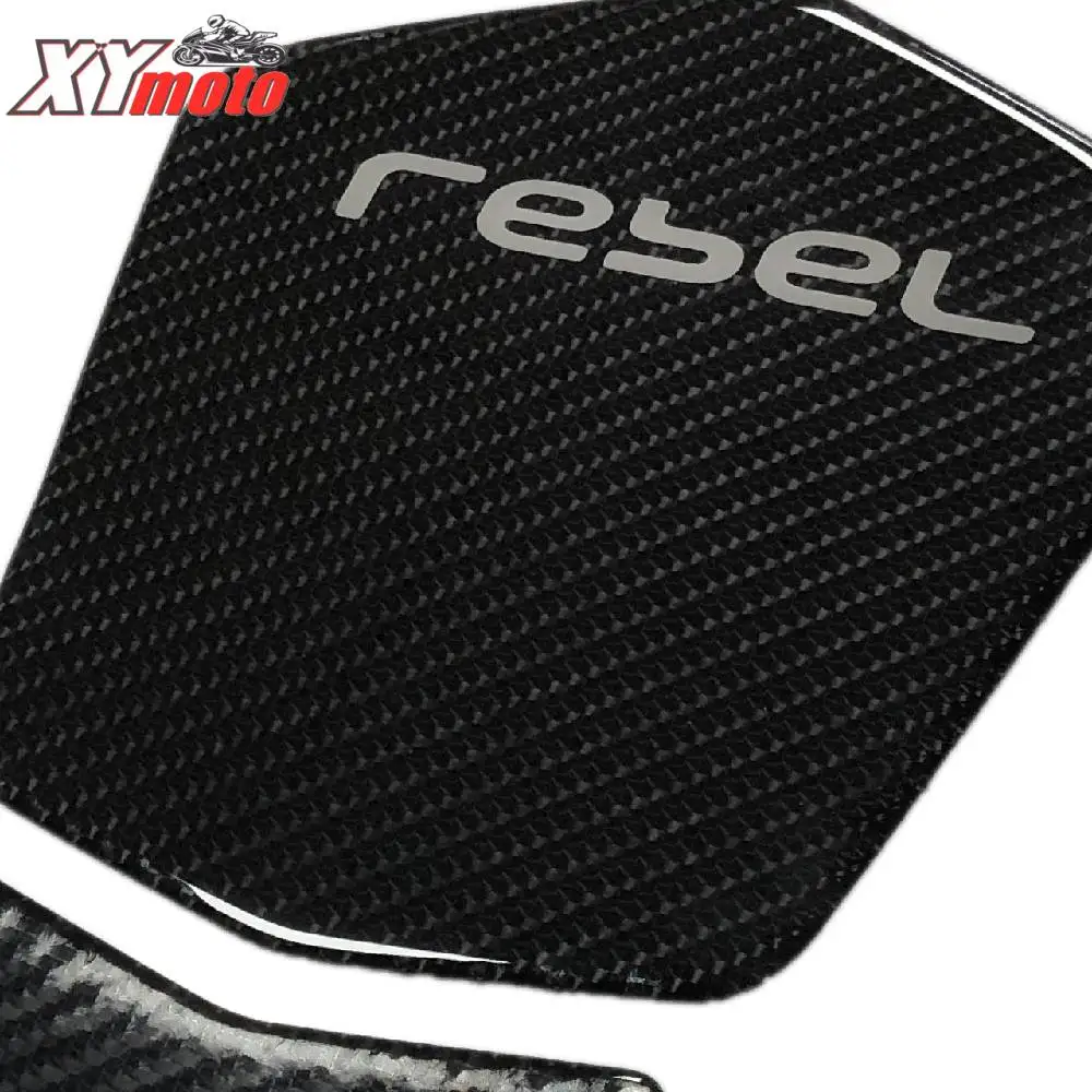 For HONDA CM500 cm300 CMX500Motorcycle 3D Carbon Fiber Gas Oil Fuel Tank Pad Sticker Decal Protector Cover