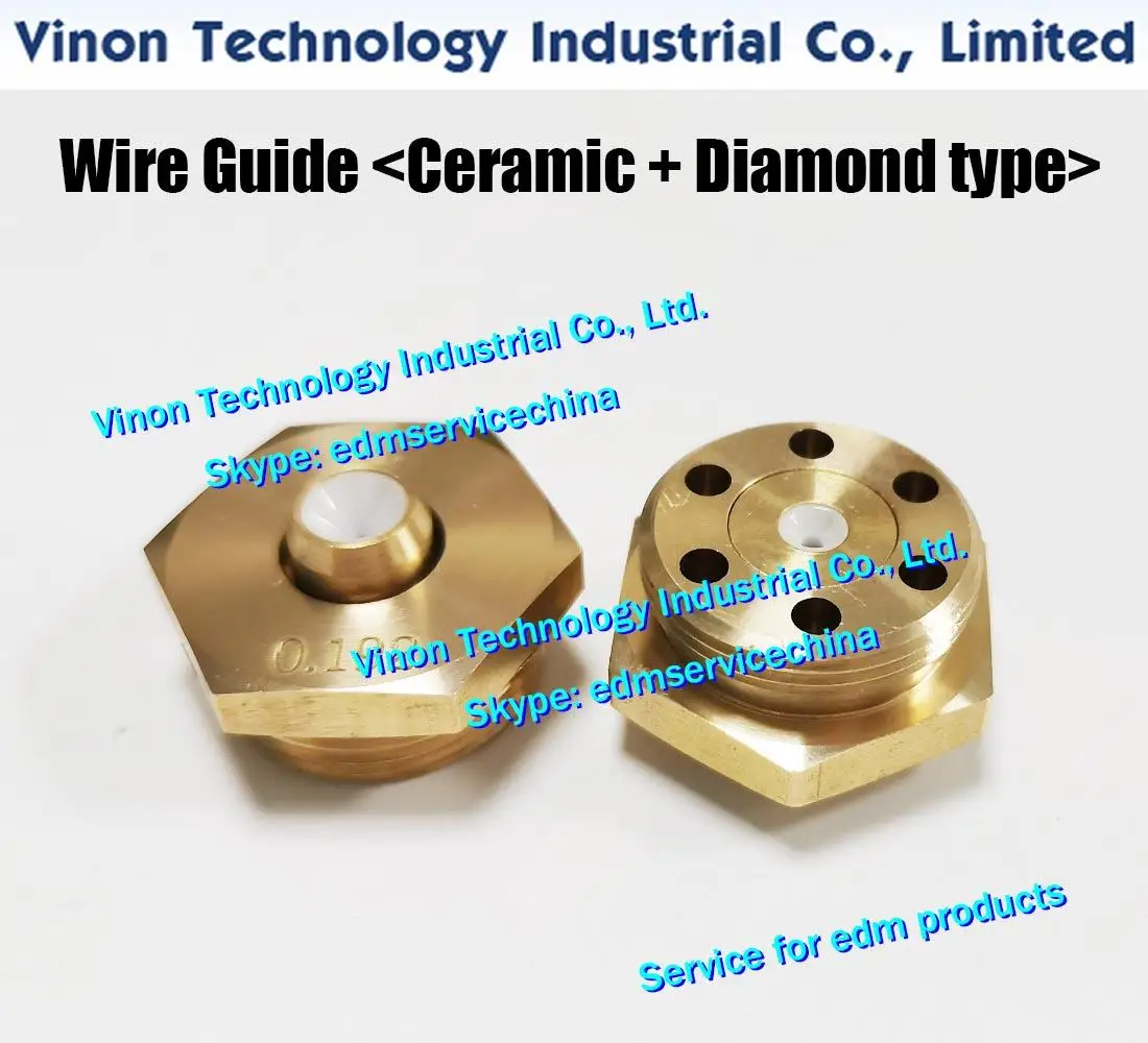Imagem -02 - Edm Parte o Guia do Fio do Diamante do Molibdênio Cerâmico Mais tipo do Diamante Usado para Máquinas do Fio-corte da Velocidade Média de Ruijun Ø0.195 mm