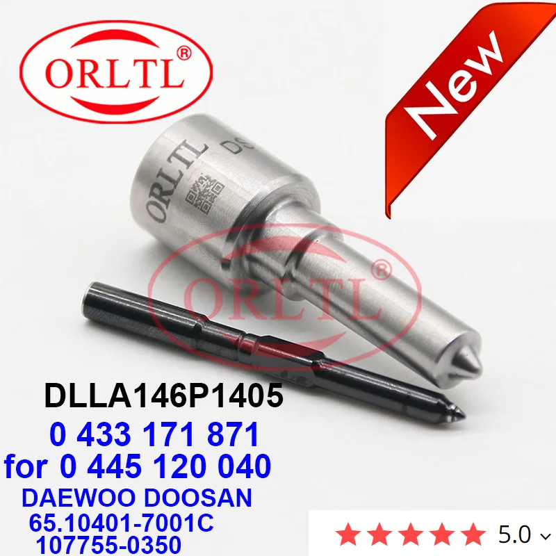 

Высококачественная Форсунка топливного инжектора DLLA146P1405 0433171871 для 0445120040 0 445 120 040 DAEWOO DOOSAN 65,10401-7001C 107755-0350