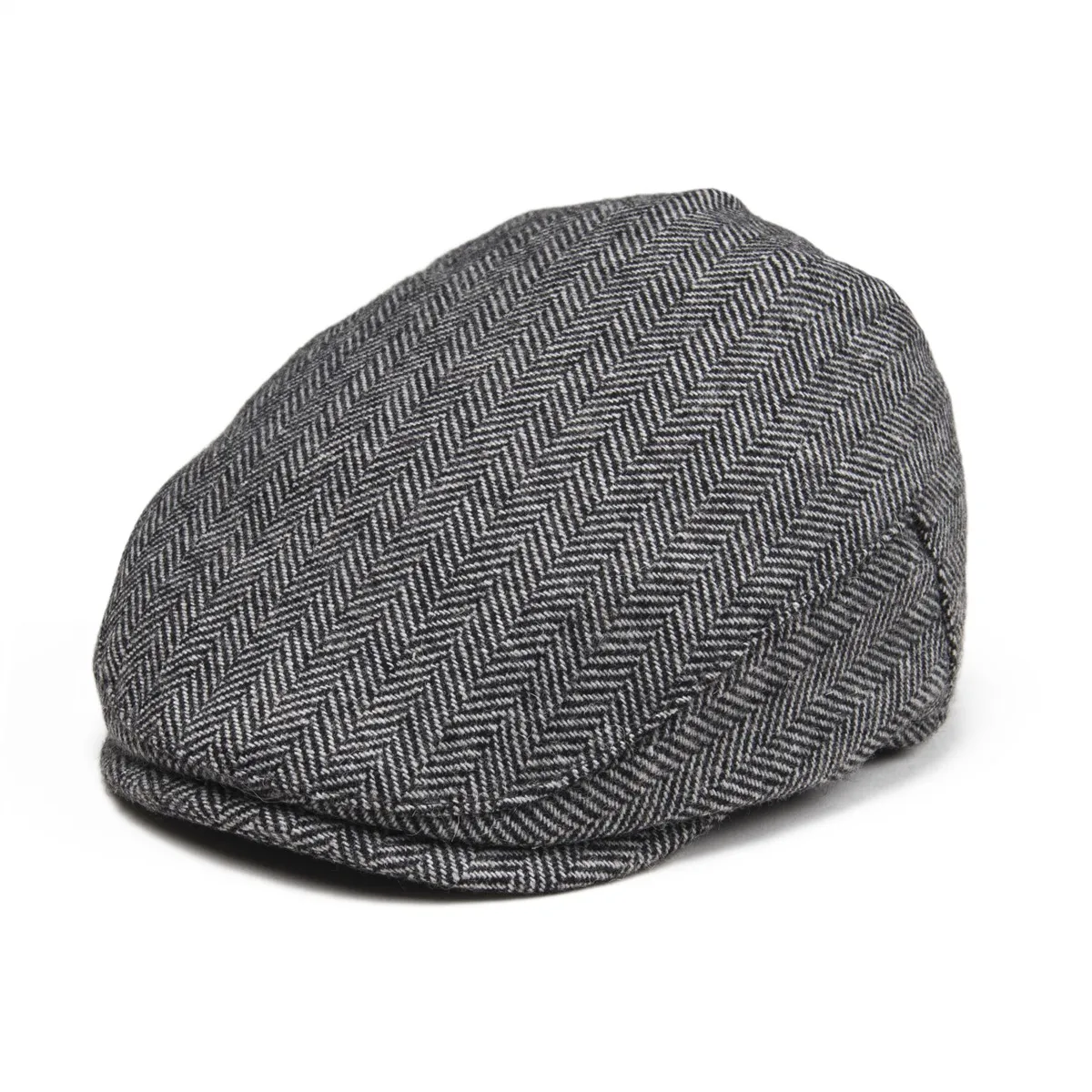 JANGOUL Kids Flat Caps Herringbone Woolen Tweed Small Size Boy Girl Newsboy Caps Infant Toddler Youth Beret Hat for Children