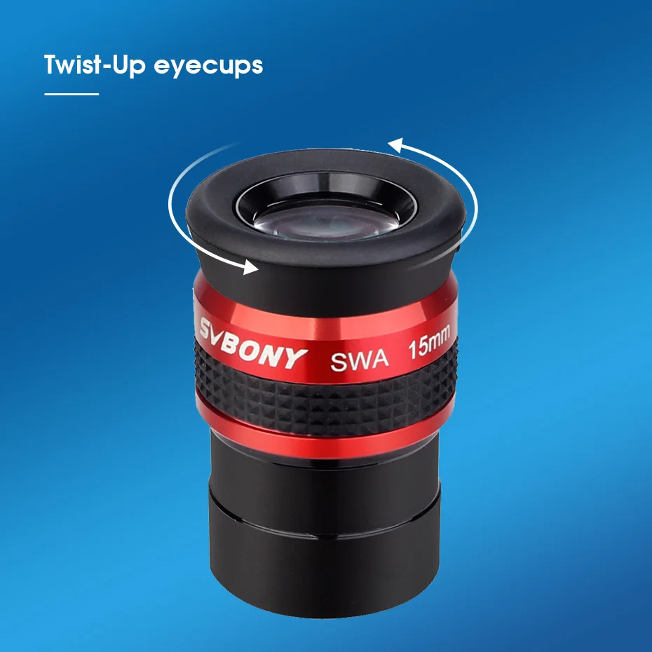 Svbony SV154 Teleskop-Okular 70 Grad SWA Super-Weitwinkel-Okular 1,25 Zoll/2 Zoll 15 mm/26 mm für Teleskope – Detail 11