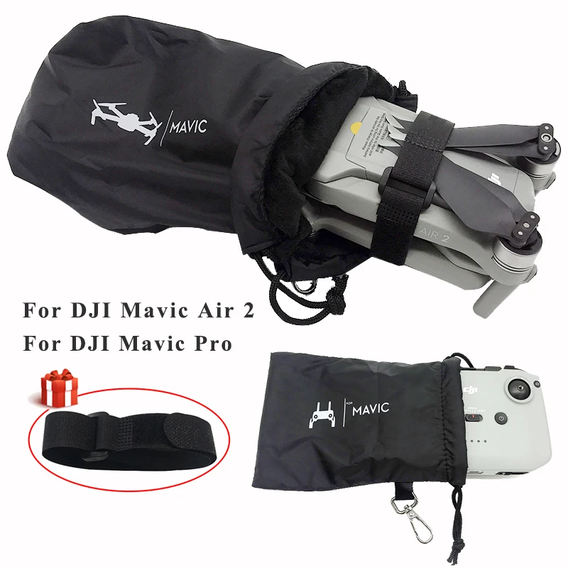 Drone Remote Control Storage Soft Bag Storing Protective Case Waterproof with Metal Hooks for DJI Mavic Pro Air 2 2s Accessories