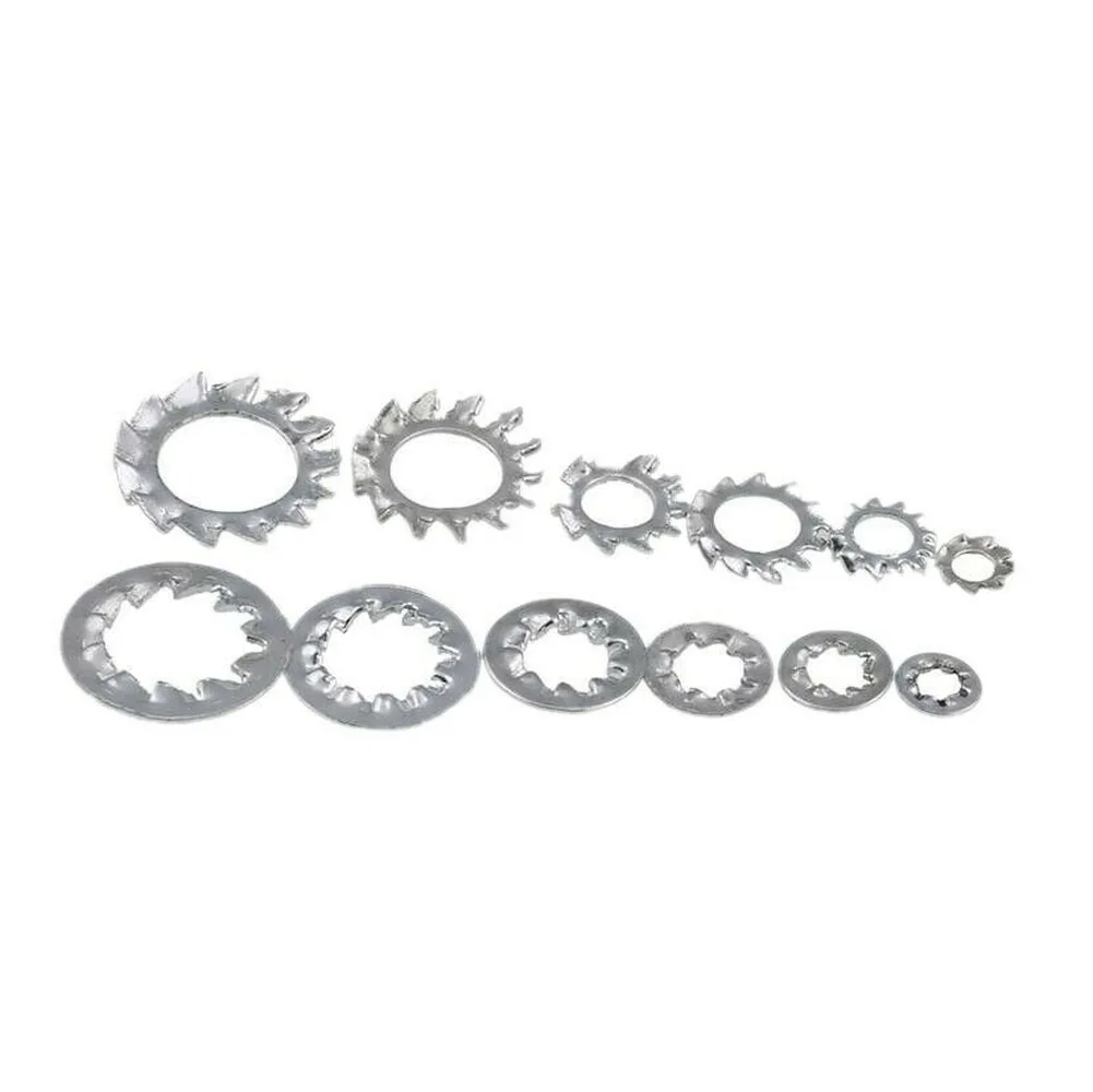 

100pcs M3M4M5M6M8M10 locking gasket Internal serrated or external serrated stop washer