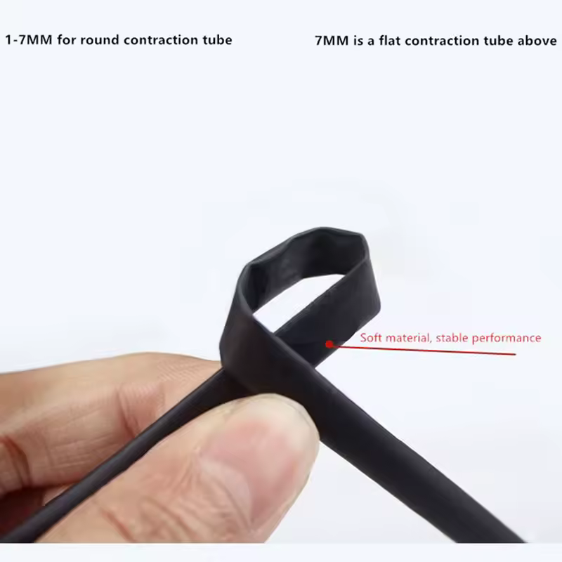 5 /1 METER/LOT BLACK 1mm 1.5mm 2mm 2.5mm 3mm 3.5mm 4mm 5mm 6mm Heat Shrink Tubing Tube - Image 3