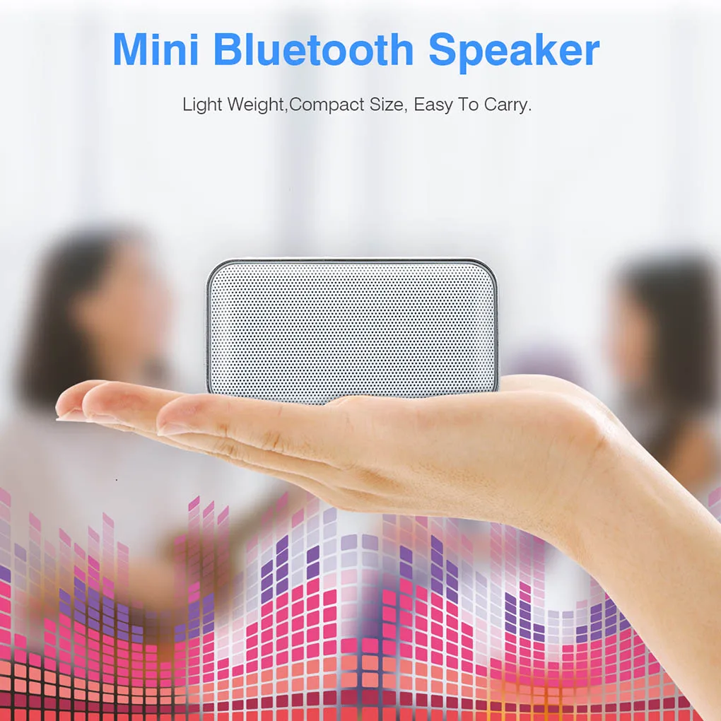 Wireless Bluetooth 4 2 Speaker Portable Music Player Mini Loudspeaker With Built-In Microphone