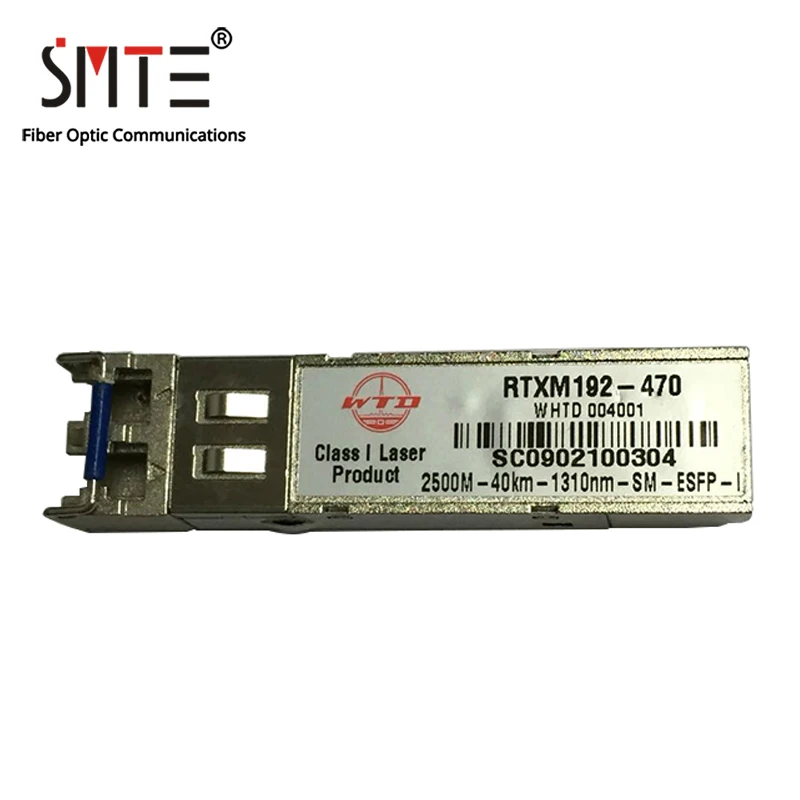 

WTD RTXM192-470 2.5G-1310NM-40KM-ESFP-I Fiber Optical Module