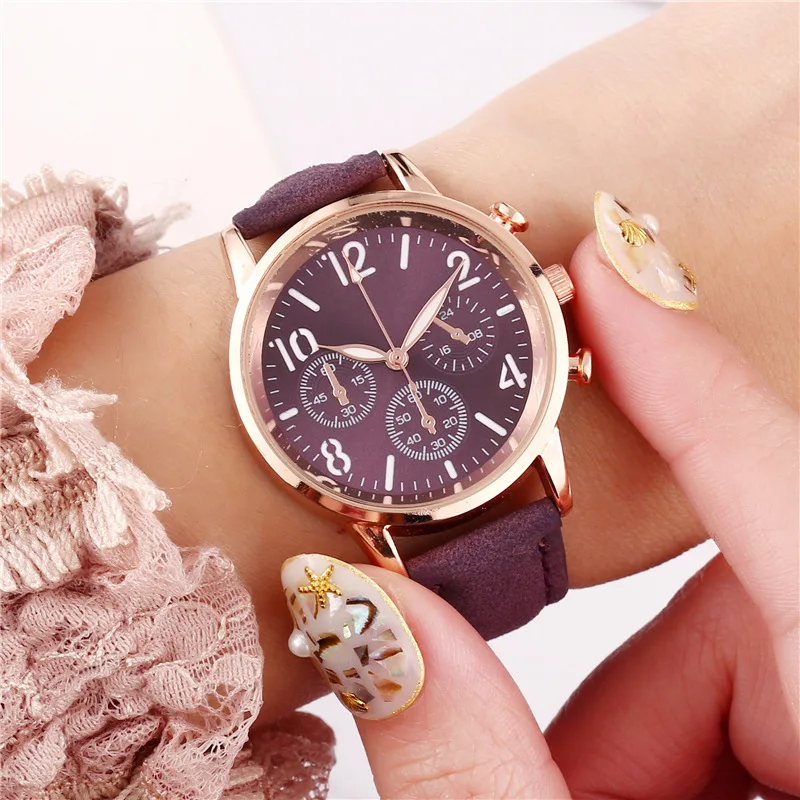 

WOKAI NEW Watch Women Fashion Casual Leather Belt Watches Simple Ladies' Small Dial Quartz Clock Dress Wristwatches Reloj mujer