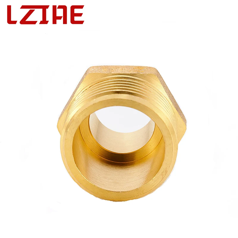 Brass Pipe Hex Nipple Fitting Quick Coupler Adapter 1/8 1/4 3/8 1/2 3/4 1 BSP Male to Male Thread Water Oil Gas Connector