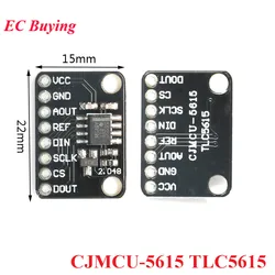 TLC5615 Conversion Module Digital to Analog 10 Bit Serial DAC Converter Module Power-on Reset CJMCU-5615 for Industrial Control