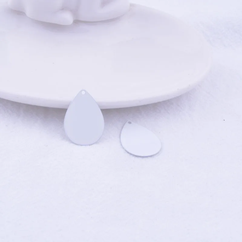 50 Stück AC11330 15*21mm Wassertropfen-Anhänger Schmuckzubehör für Ohrringe für Damen Bijoux – Detail 12
