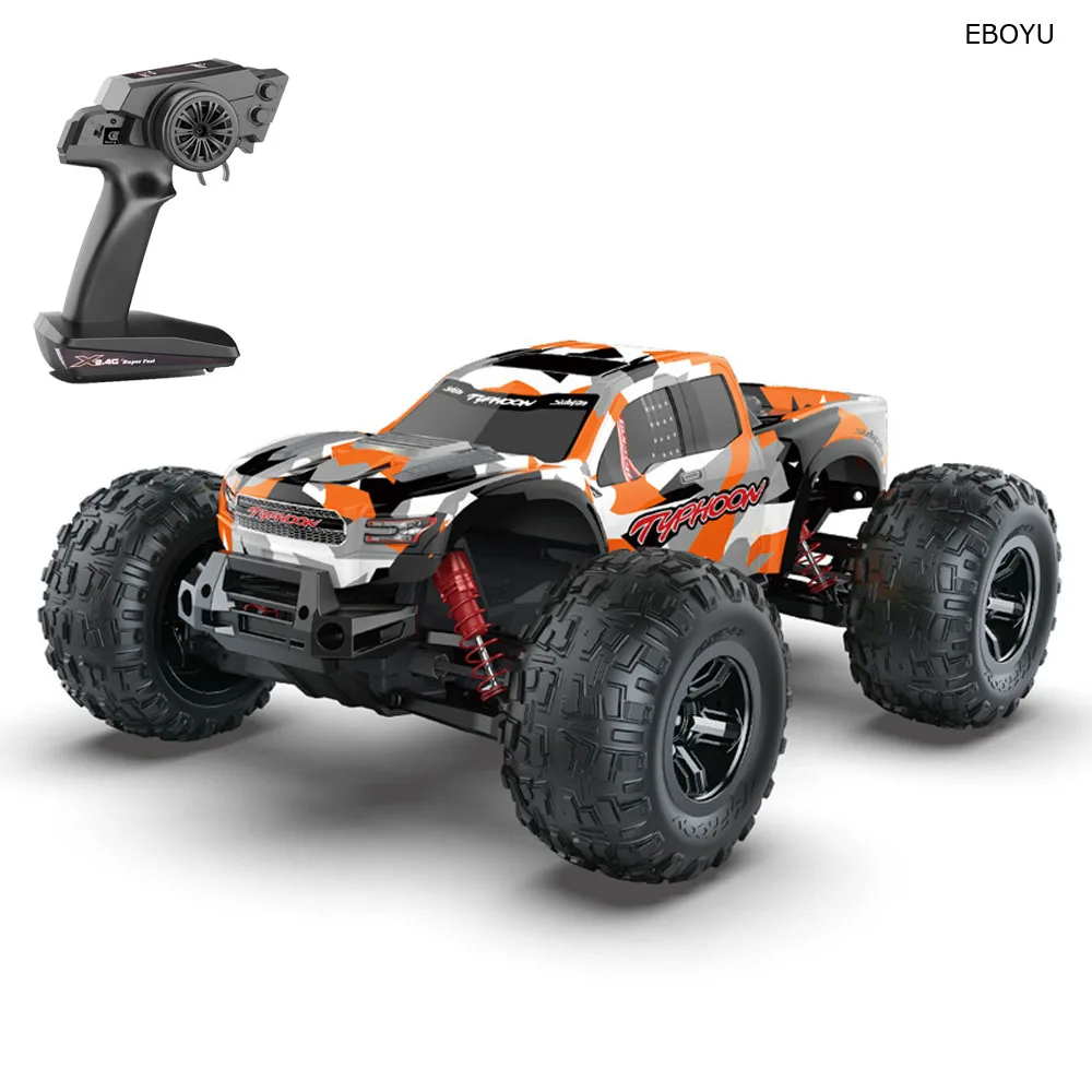 EBOYU S900 RC Car 2.4Ghz 1:10 Scale 4WD RC Car 48KM/H High Speed Big Feet Car Off Road Waterproof Monster Remote Control Car RTR