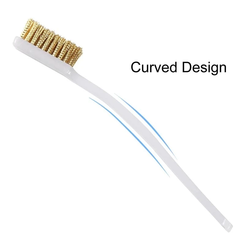 10 PCS 3D Printer Cleaner Tool Copper Wire Toothbrush Copper Brush Handle For Nozzle Block Hotend Cleaning Hot Bed Cleaning Part