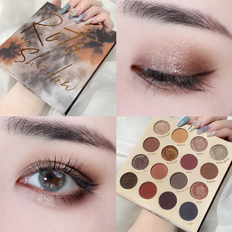 Matte ShimmerBeauty Glazed Eyeshadow  Color Fashion Shadows Pallet Pigment Make Up Palette Highlighter Neon Eye Shadow Palette