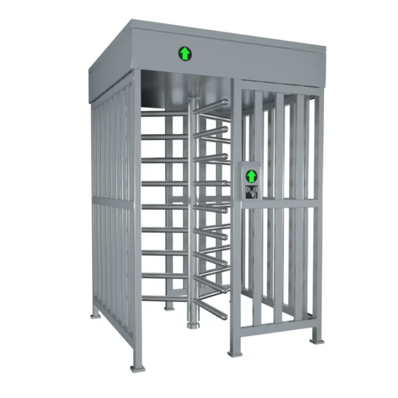 Full Height Turnstile Gate tourniquet Mechanism Office Building Door 304 Stainless Steel Access Control System