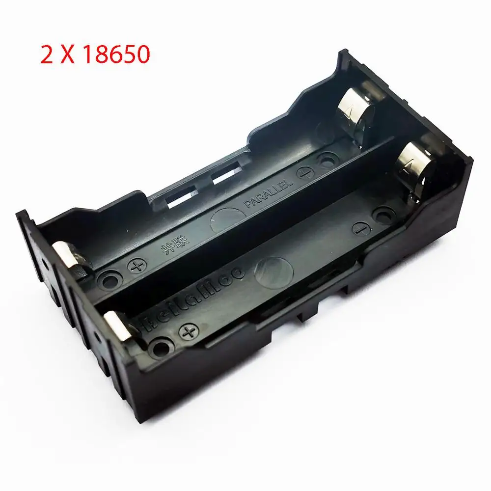 1 Pcs DIY 18650 Battery Holder 18650 Battery Storage Box Case For 2*18650 3.7V-7.4V Rechargeable Battery With Pin