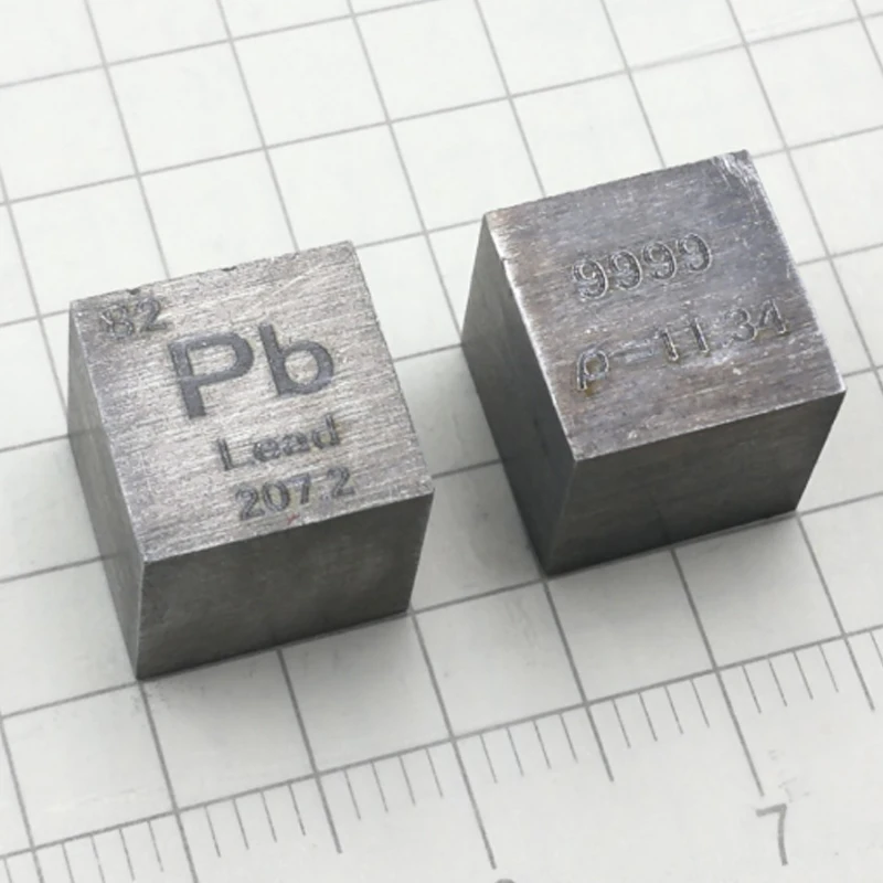 1PC High Purity Plumbum Block Metal Pb Periodic Table Cube 11.30g Plumbum Cube Hobby Display Collection 10*10*10mm