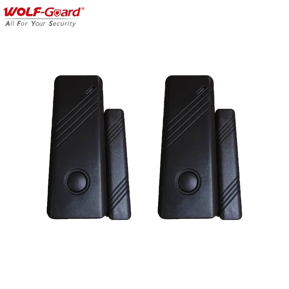 

2Pcs Wolf-Guard Wireless Door Window Contact Sensor Detector Sensitive Accessories for Home Security Alarm Burglar System 433MHz