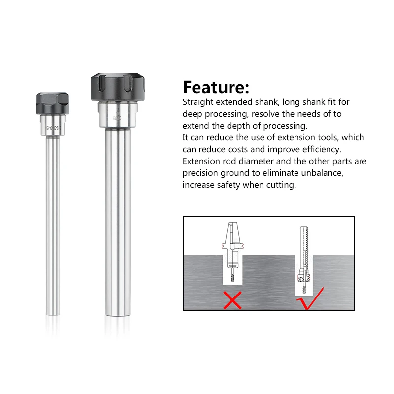 Collet Chuck Holder CNC Milling Tool Collet C8/C10/C12/C16/C20/C25/C32 ER8 ER11 ER16 ER20 ER25 ER32 CNC Lathe Tool Holder