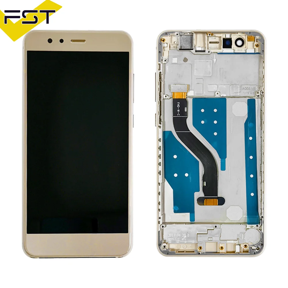 For Huawei P10 Lite P10Lite WAS-LX2J WAS-LX2 WAS-LX1A WAS-L03T WAS-LX3 LCD Display Touch Screen Digitizer Assembly with frame