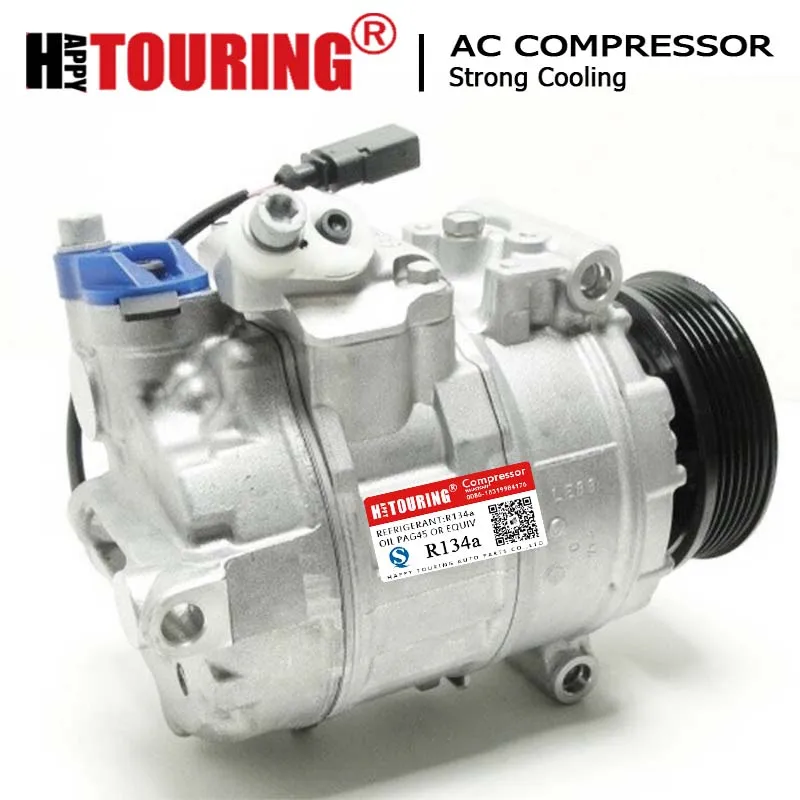 7SEU17C car ac compressor for VW T5 Transporter Multivan Amarok 2.0 TDI 437100-7250 7E0820803 7E0820803F 7E0820803H 7E0260803G